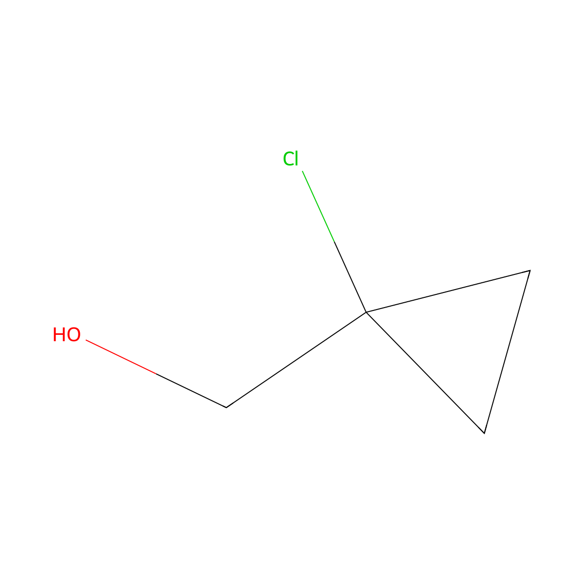 (1-Chlorocyclopropyl)methanol molecular structure, CAS 154985-94-1