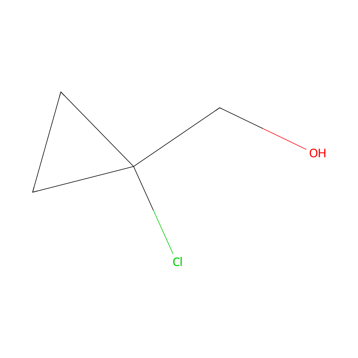 (1-Chlorocyclopropyl)methanol molecular structure, CAS 154985-94-1
