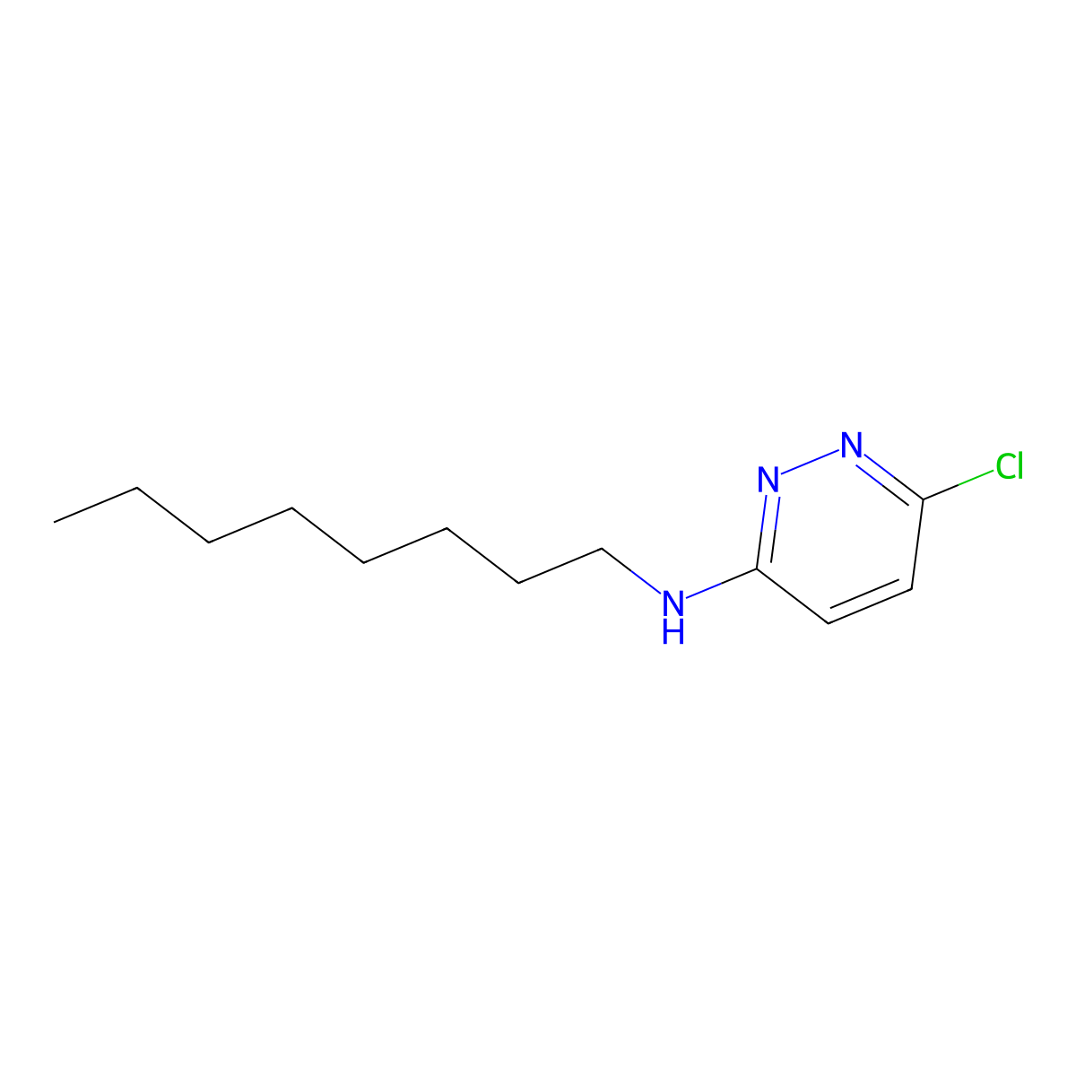 6-chloro-N-octylpyridazin-3-amine molecular structure, CAS 1549876-68-7