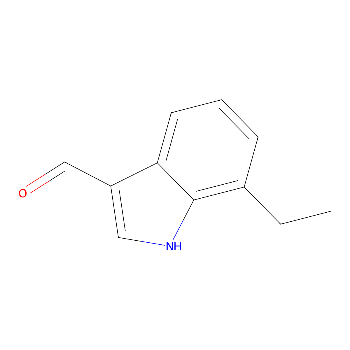 7-Ethyl-1H-indole-3-carbaldehyde molecular structure, CAS 154989-45-4