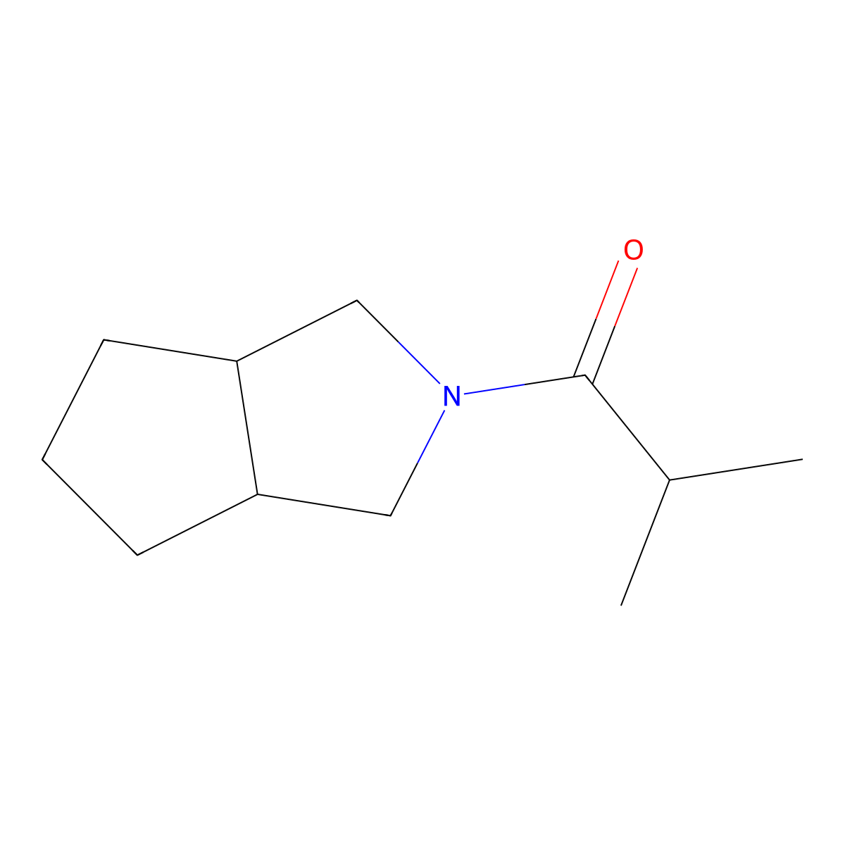 1-(hexahydrocyclopenta[c]pyrrol-2(1H)-yl)-2-methylpropan-1-one molecular structure, CAS 1549896-49-2