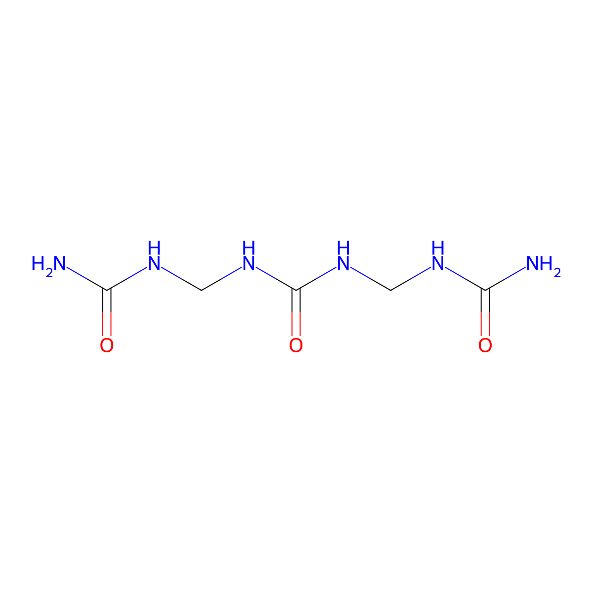 Dimethylenetriurea molecular structure, CAS 15499-91-9