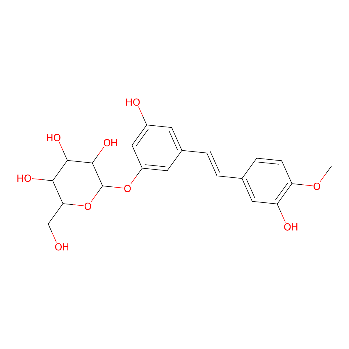 Rhaponticin molecular structure, CAS 155-58-8