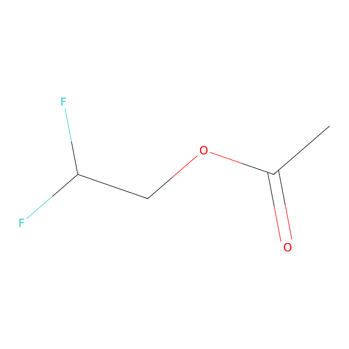 2,2-Difluoroethylacetate molecular structure, CAS 1550-44-3