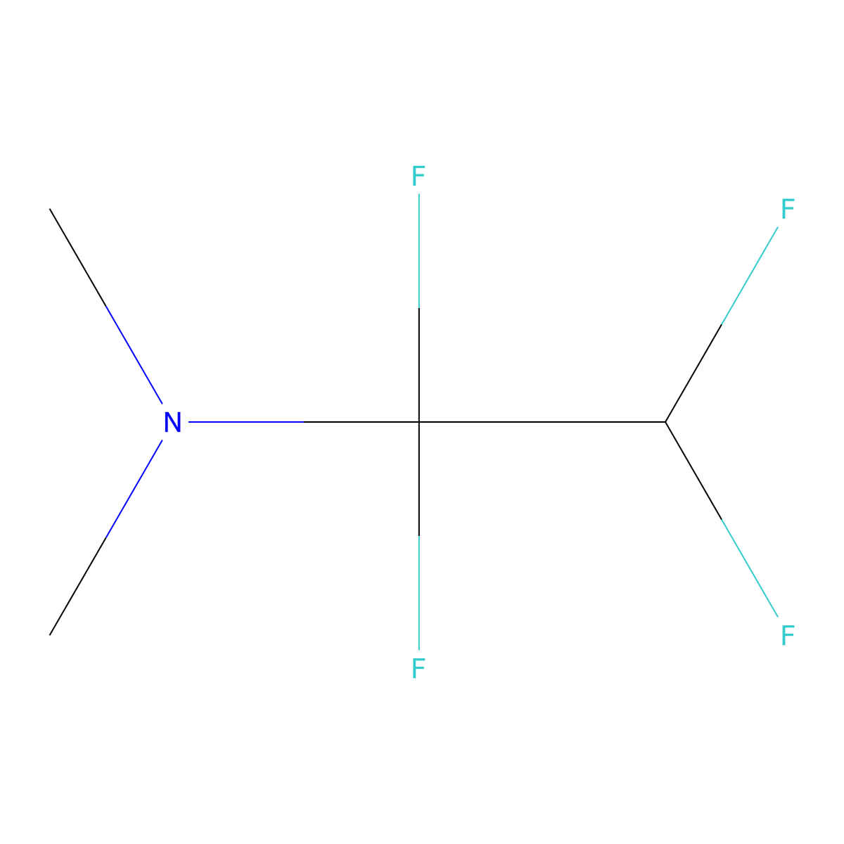 Ethanamine, 1,1,2,2-tetrafluoro-N,N-dimethyl- molecular structure, CAS 1550-50-1
