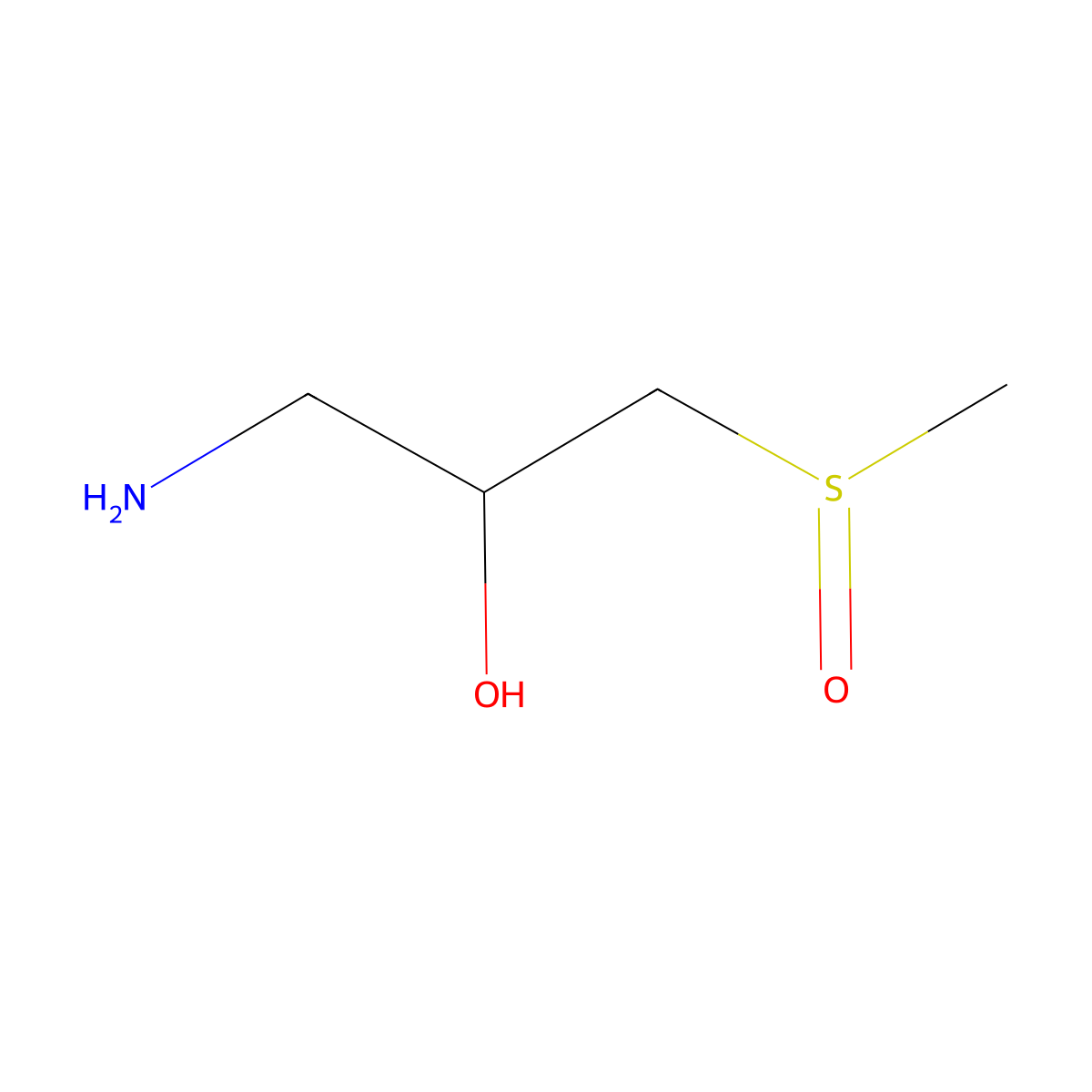 1-Amino-3-methanesulfinylpropan-2-ol molecular structure, CAS 1550037-64-3