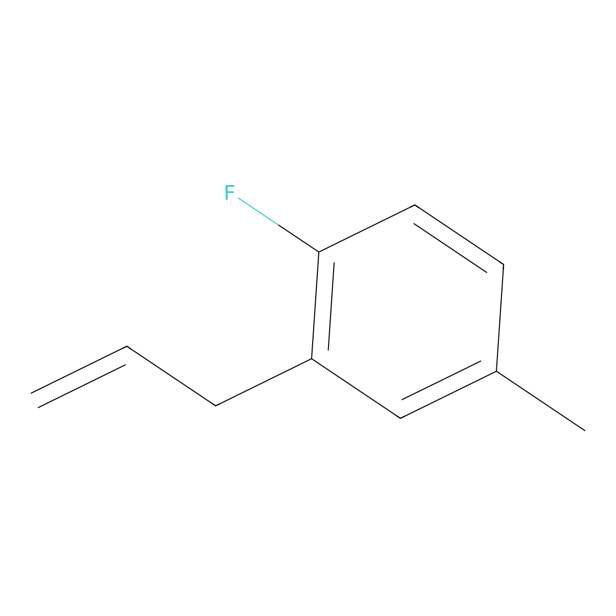 1-Fluoro-4-methyl-2-(prop-2-EN-1-YL)benzene molecular structure, CAS 1550056-15-9