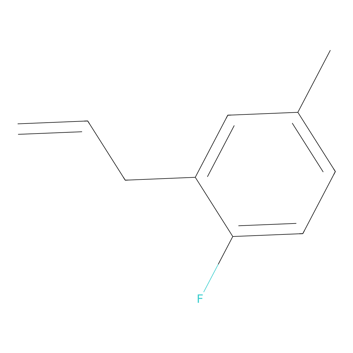 1-Fluoro-4-methyl-2-(prop-2-EN-1-YL)benzene molecular structure, CAS 1550056-15-9
