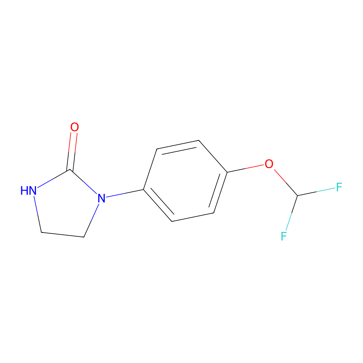 1-[4-(Difluoromethoxy)phenyl]-imidazolidin-2-one molecular structure, CAS 1550059-18-1