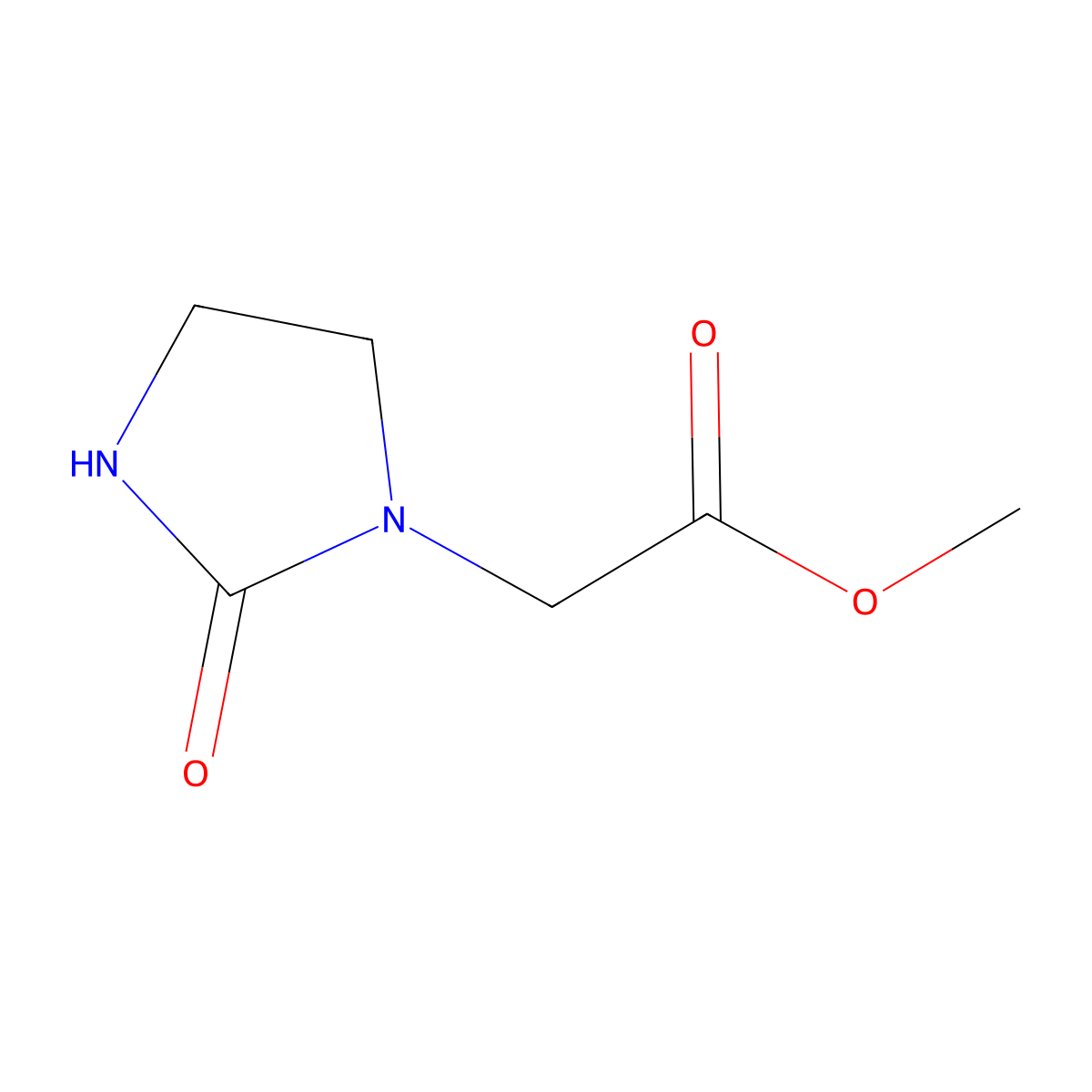 Methyl 2-(2-oxoimidazolidin-1-yl)acetate molecular structure, CAS 1550068-14-8