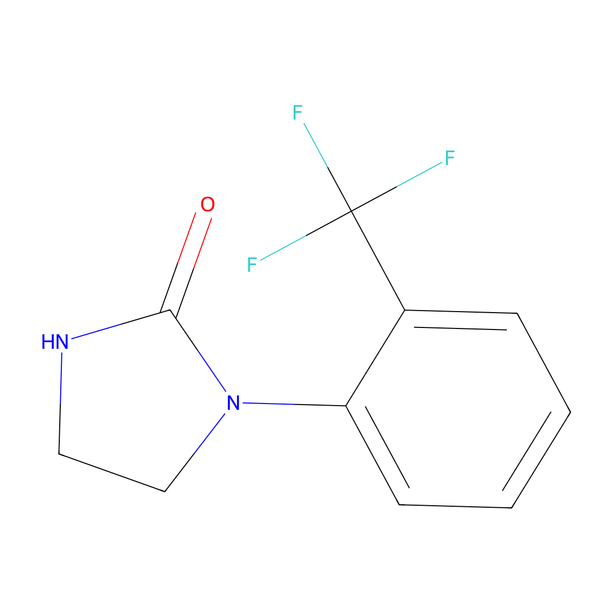1-[2-(Trifluoromethyl)phenyl]imidazolidin-2-one molecular structure, CAS 1550068-19-3