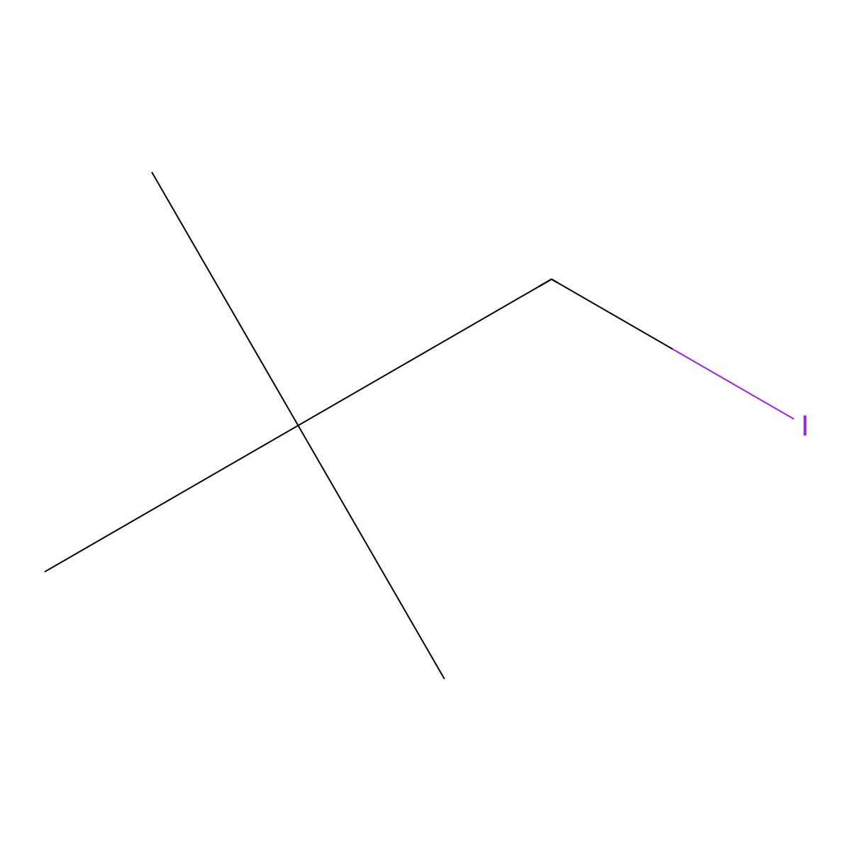 Propane, 1-iodo-2,2-dimethyl- molecular structure, CAS 15501-33-4
