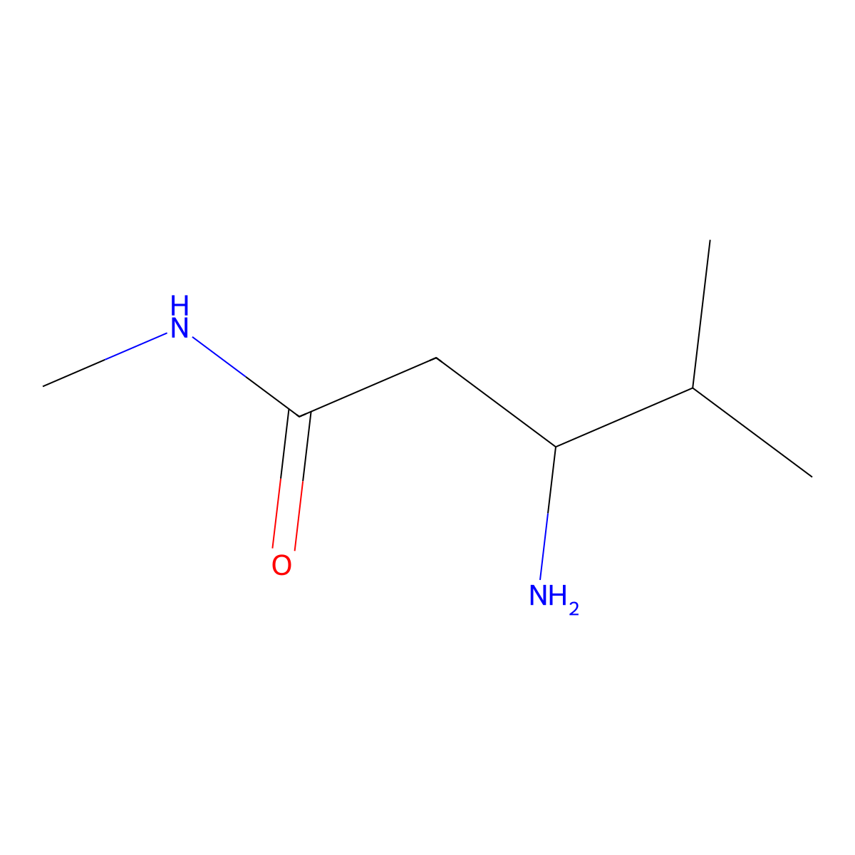 3-amino-N,4-dimethylpentanamide molecular structure, CAS 1550150-74-7