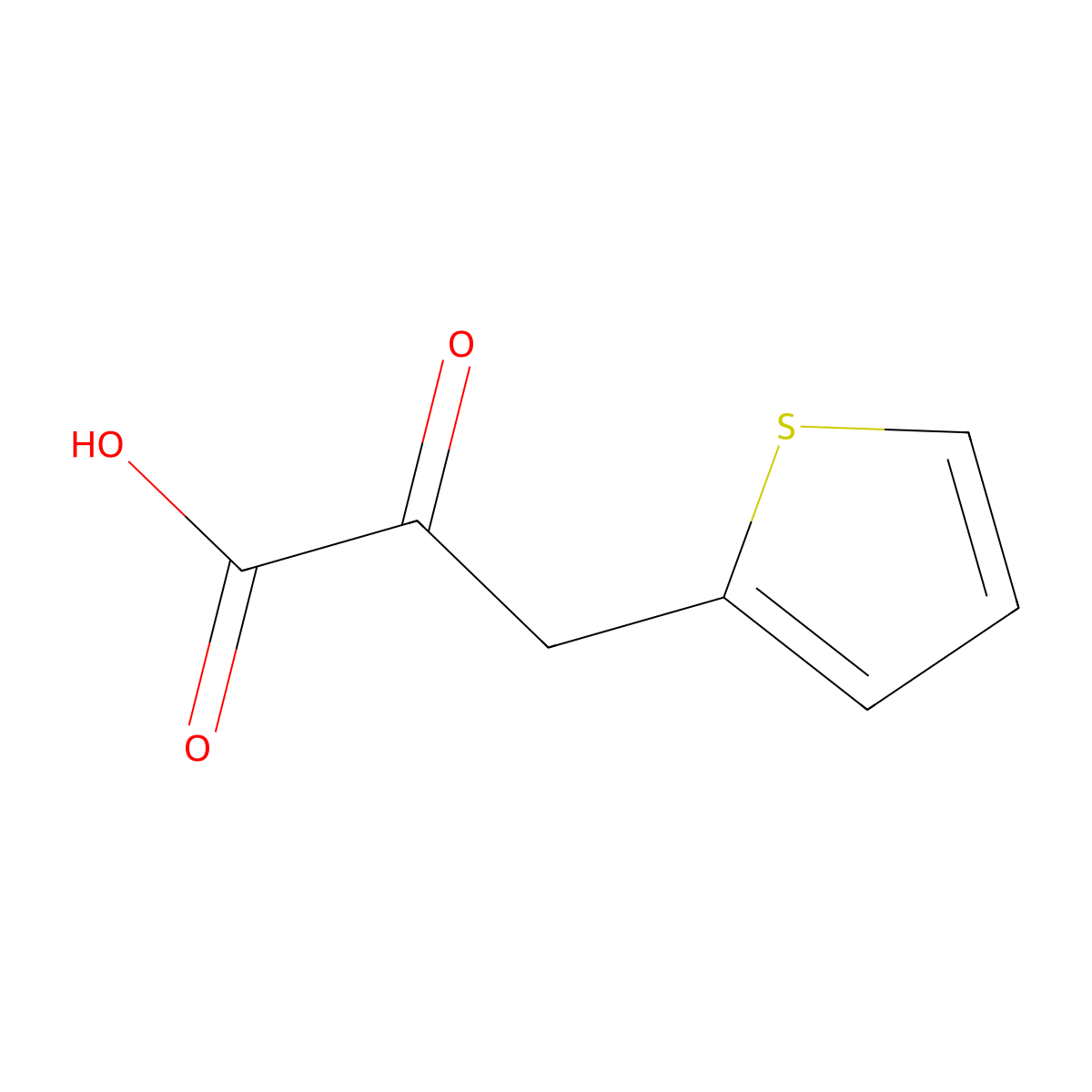 2-Oxo-3-(2-thienyl)propanoic acid molecular structure, CAS 15504-41-3