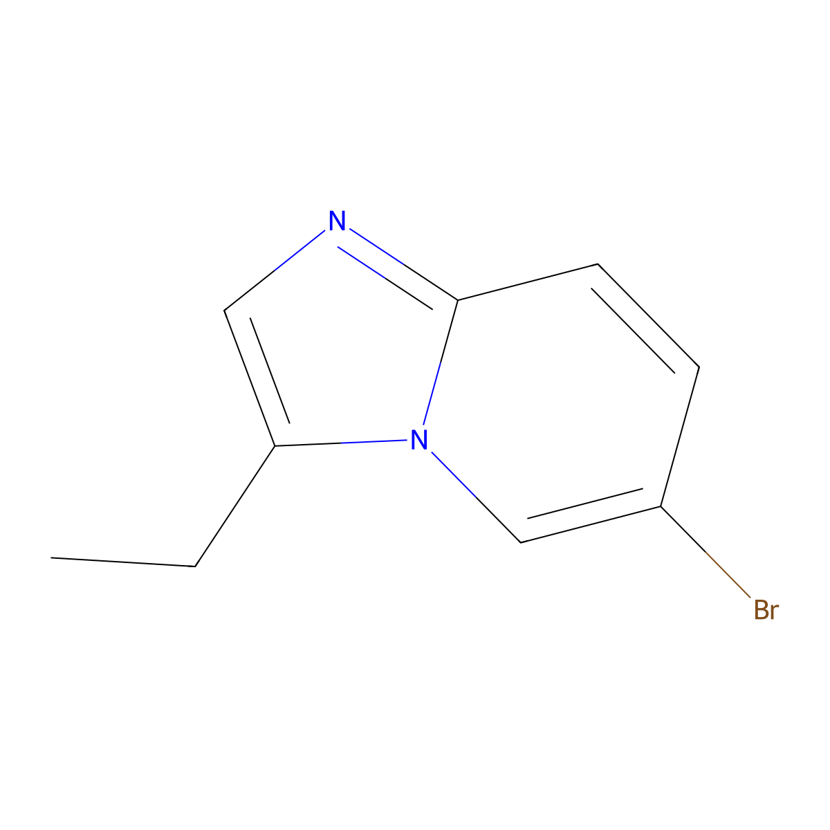 6-Bromo-3-ethylimidazo[1,2-a]pyridine molecular structure, CAS 1550401-48-3