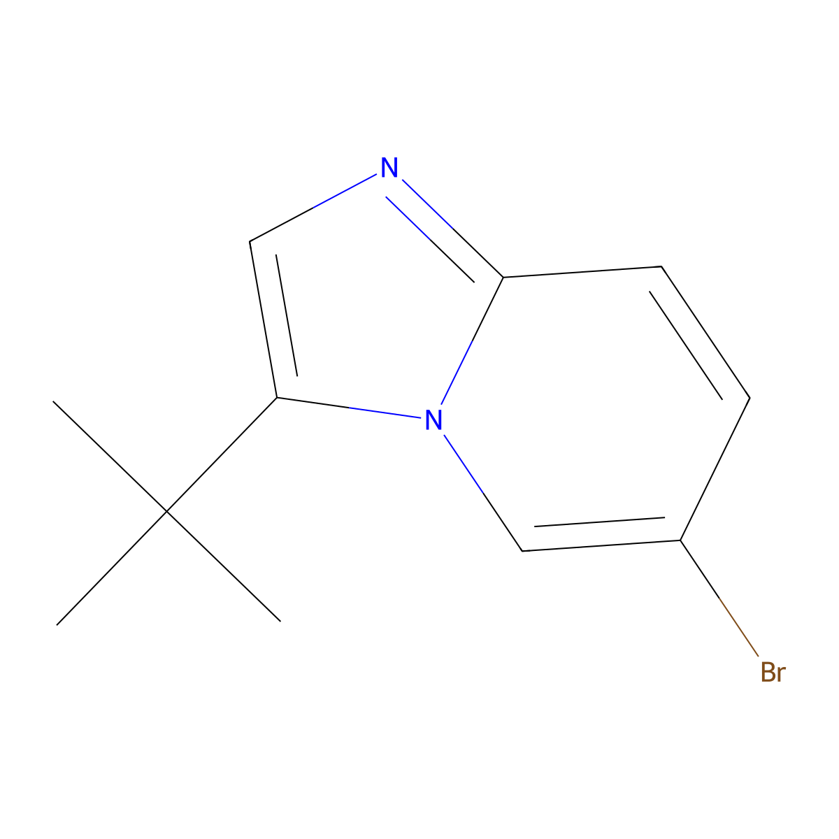 6-Bromo-3-tert-butylimidazo[1,2-a]pyridine molecular structure, CAS 1550404-57-3