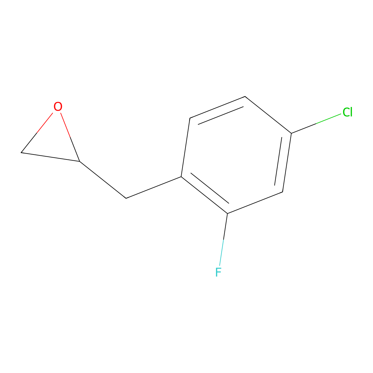 2-[(4-Chloro-2-fluorophenyl)methyl]oxirane molecular structure, CAS 1550432-46-6