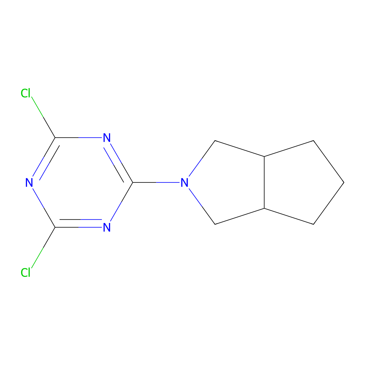 2,4-Dichloro-6-{octahydrocyclopenta[c]pyrrol-2-yl}-1,3,5-triazine molecular structure, CAS 1550468-88-6