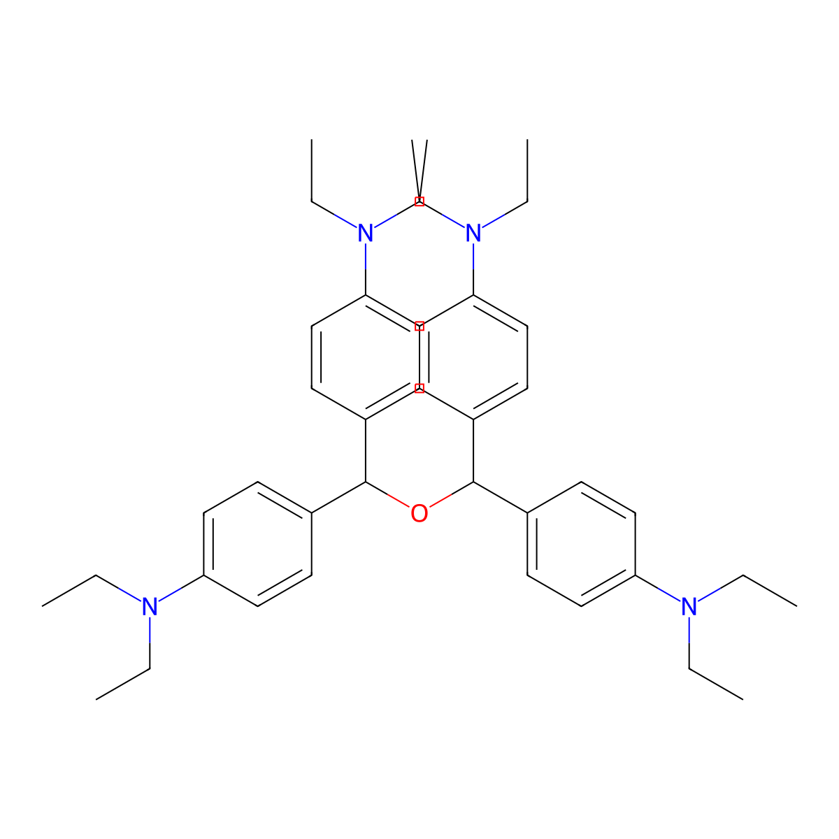 Bis[bis[4-(diethylamino)phenyl]methyl] Ether molecular structure, CAS 155050-06-9