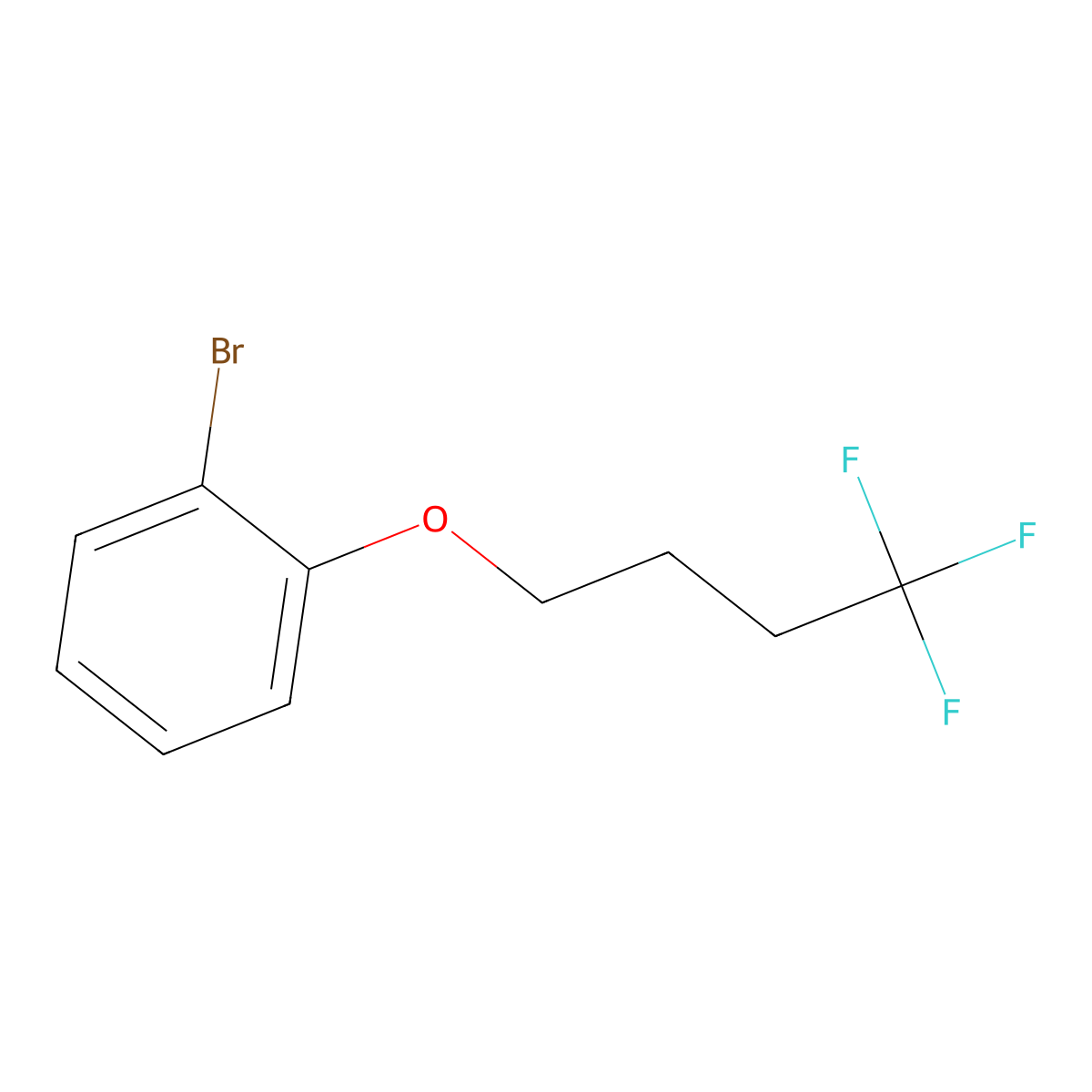 1-Bromo-2-(4,4,4-trifluoro-butoxy)-benzene molecular structure, CAS 1550544-08-5