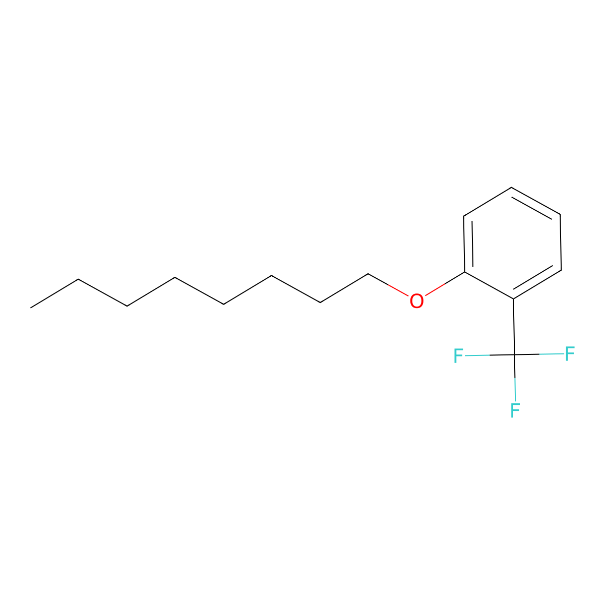 Octyl [2-(trifluoromethyl)phenyl] ether molecular structure, CAS 155056-55-6