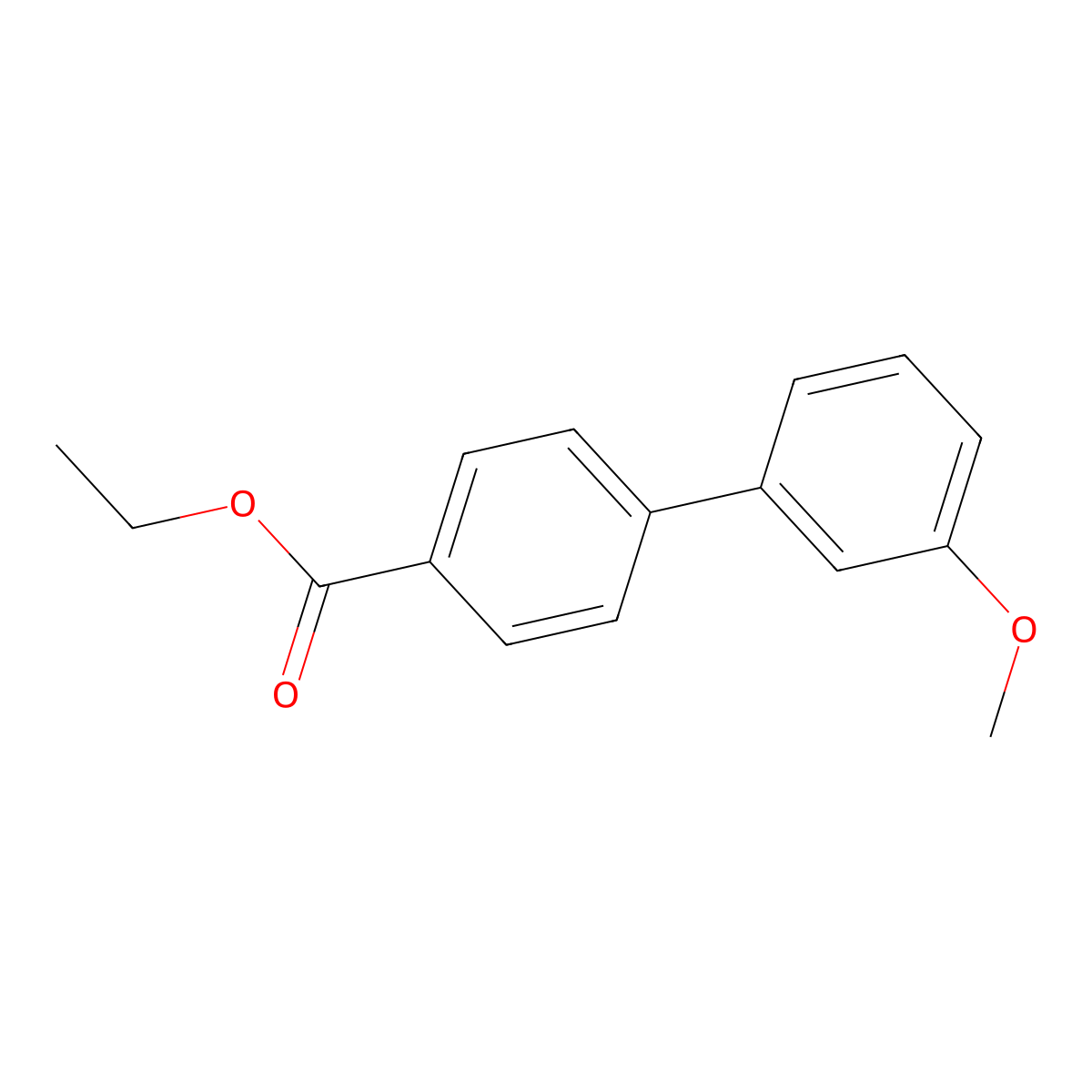 Ethyl 4-(3-methoxyphenyl)benzoate molecular structure, CAS 155061-61-3