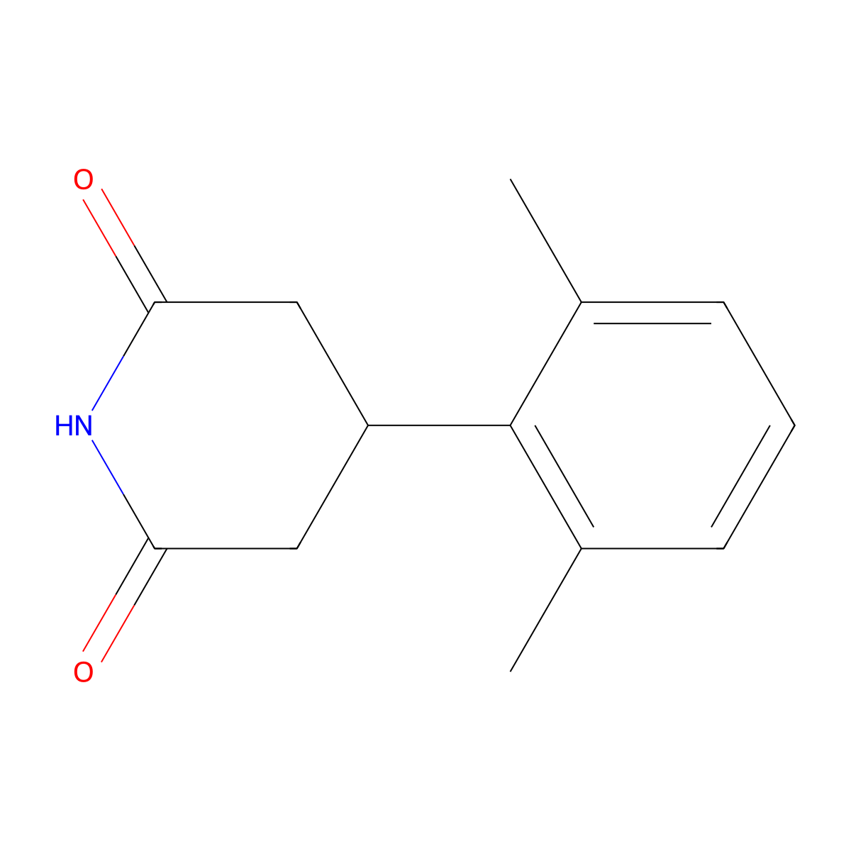 4-(2,6-Dimethylphenyl)piperidine-2,6-dione molecular structure, CAS 1550656-72-8