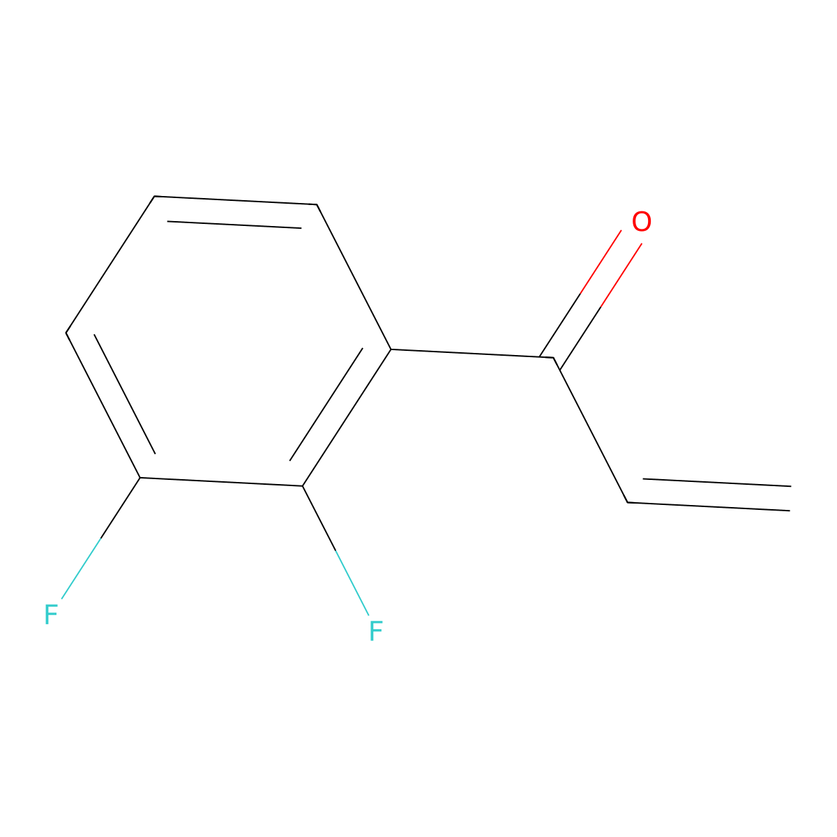 1-(2,3-Difluorophenyl)prop-2-en-1-one molecular structure, CAS 1550667-75-8