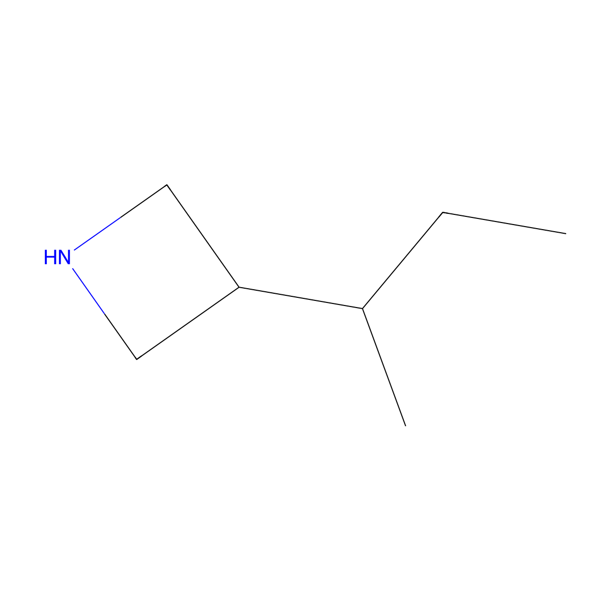 3-(Butan-2-yl)azetidine molecular structure, CAS 1550686-73-1