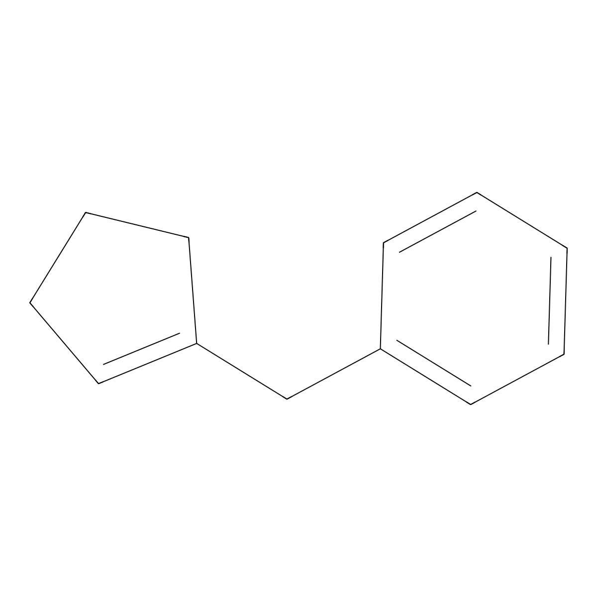 1-Cyclopentenylphenylmethane molecular structure, CAS 15507-35-4