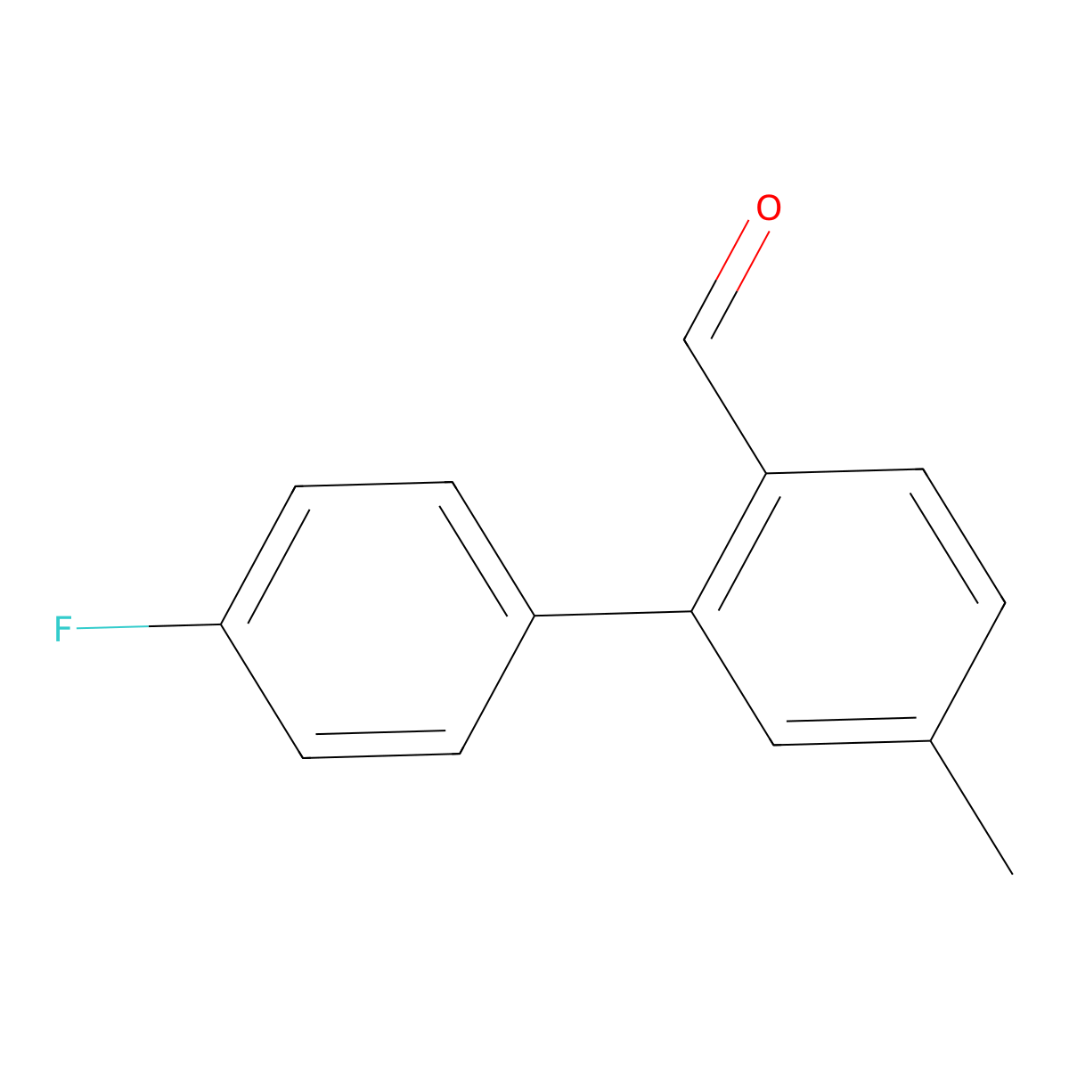 4'-Fluoro-5-methyl-[1,1'-biphenyl]-2-carbaldehyde molecular structure, CAS 1550703-75-7