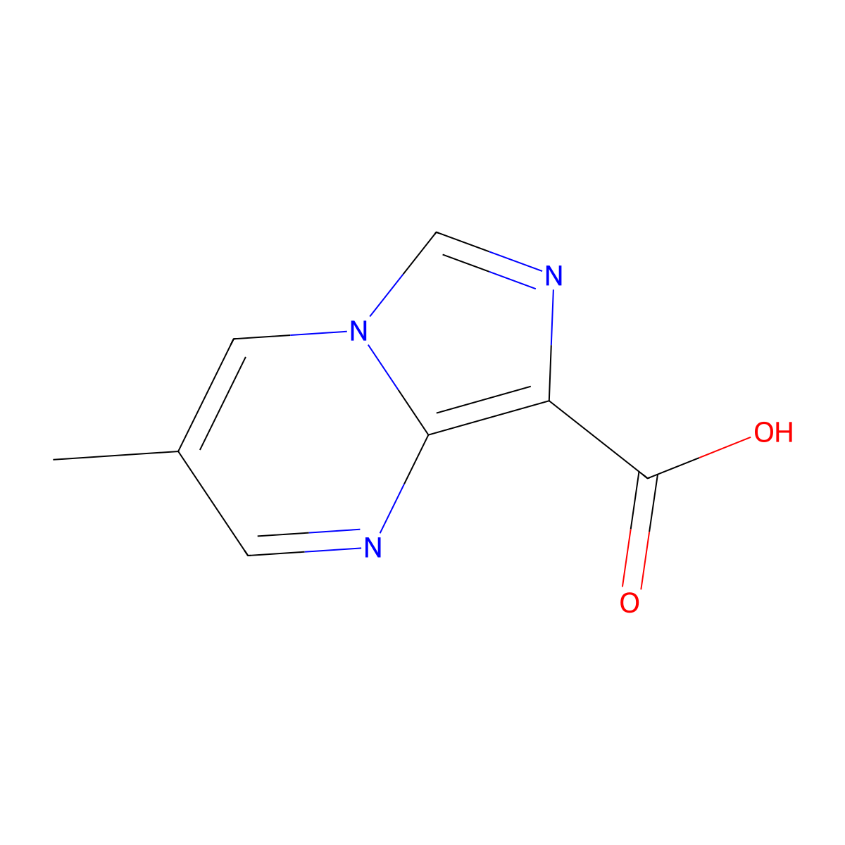 3-Methylimidazo[1,5-a]pyrimidine-8-carboxylic acid molecular structure, CAS 1550719-24-8