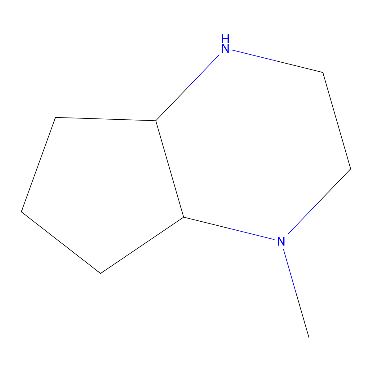 1-methyl-octahydro-1H-cyclopenta[b]pyrazine molecular structure, CAS 1550728-52-3