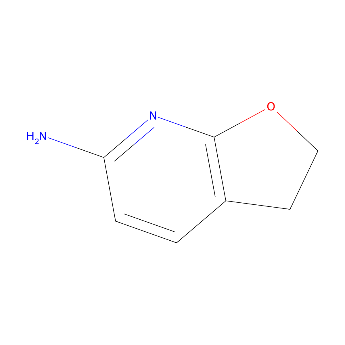 2,3-Dihydrofuro[2,3-b]pyridin-6-amine molecular structure, CAS 1550730-28-3