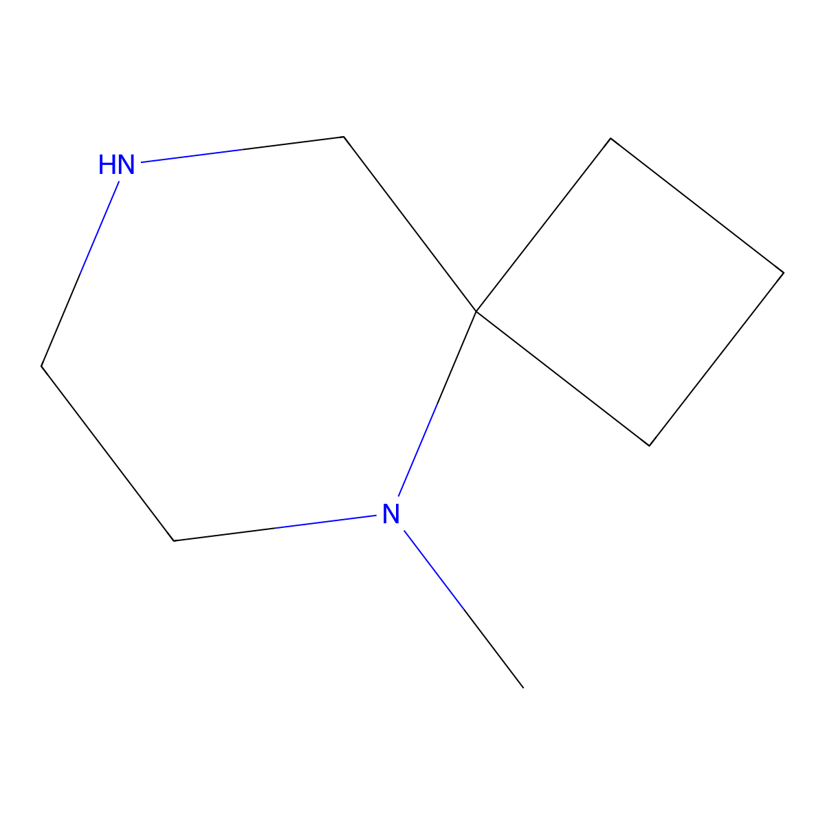 5-Methyl-5,8-diazaspiro[3.5]nonane molecular structure, CAS 1550730-34-1