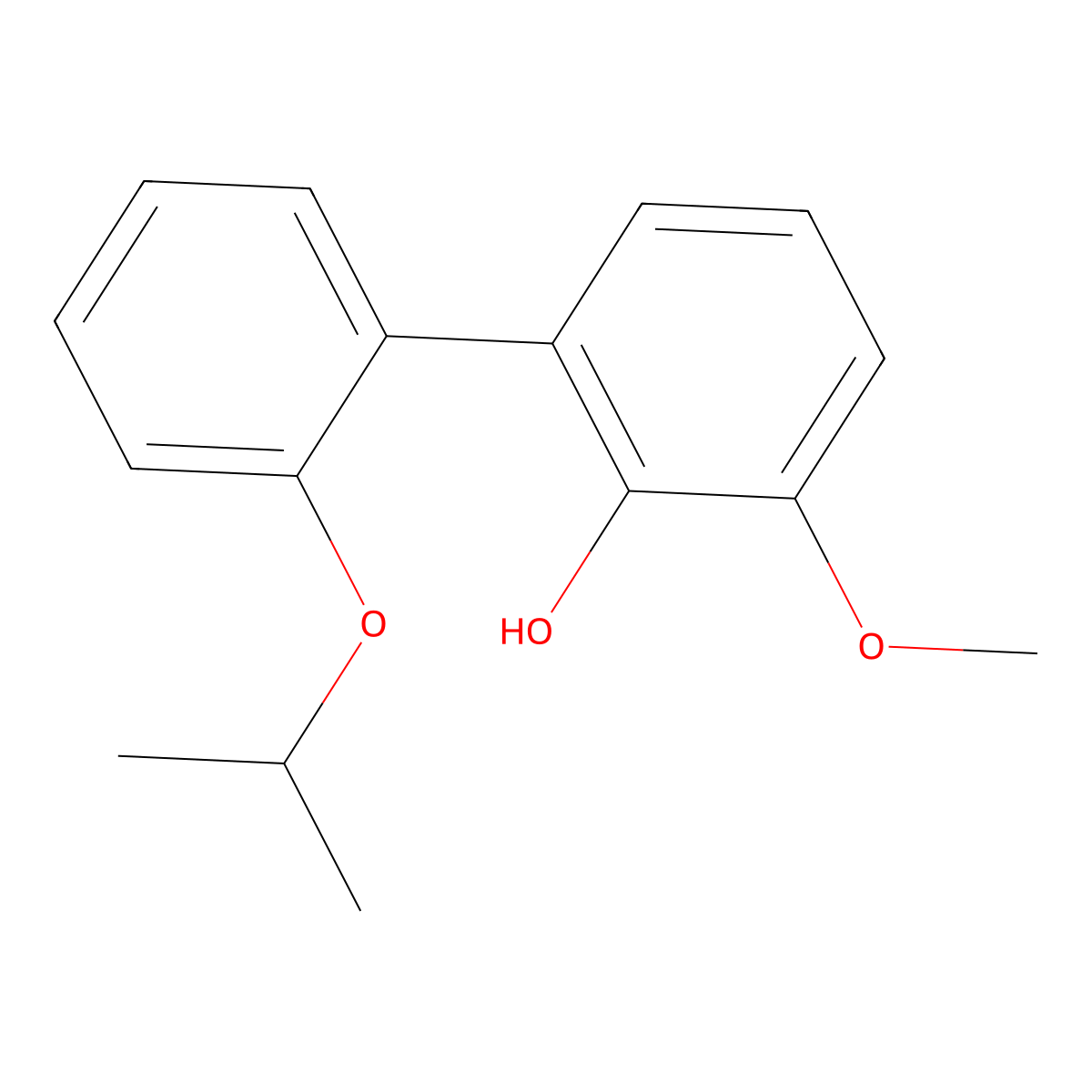 3-Methoxy-2'-(1-methylethoxy)[1,1'-biphenyl]-2-ol molecular structure, CAS 1550742-38-5