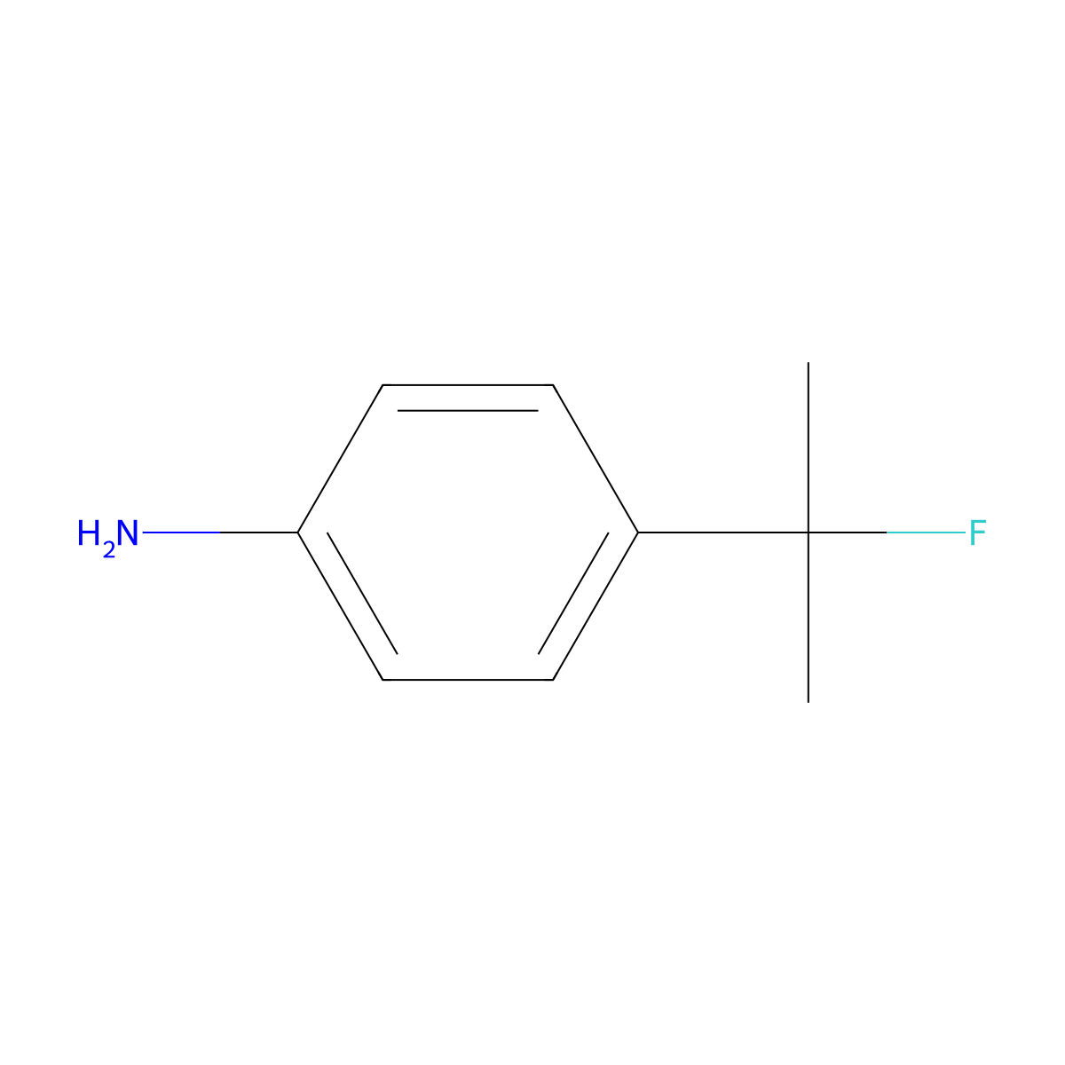 4-(2-Fluoropropan-2-yl)aniline molecular structure, CAS 1550748-75-8