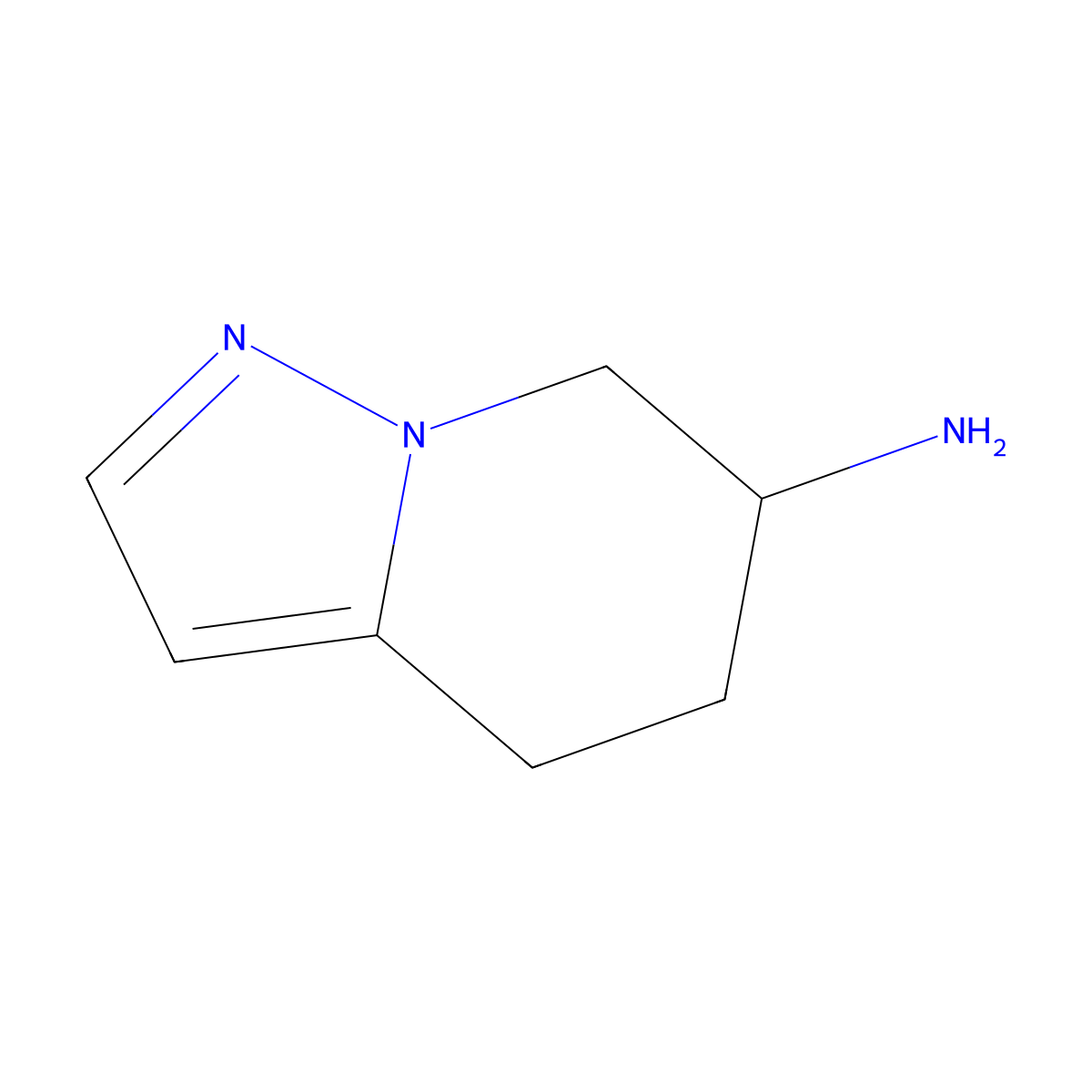 4,5,6,7-Tetrahydropyrazolo[1,5-A]pyridin-6-amine molecular structure, CAS 1550773-84-6