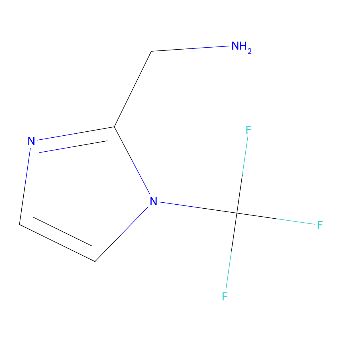 1H-Imidazole-2-methanamine, 1-(trifluoromethyl)- molecular structure, CAS 1550788-60-7