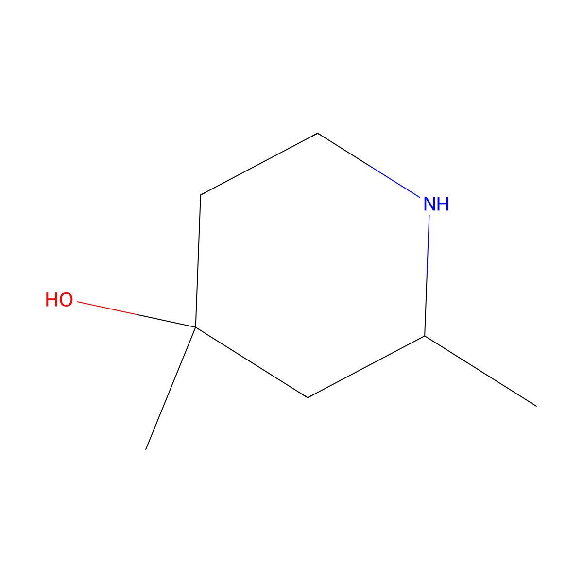 2,4-Dimethylpiperidin-4-ol molecular structure, CAS 1550821-91-4