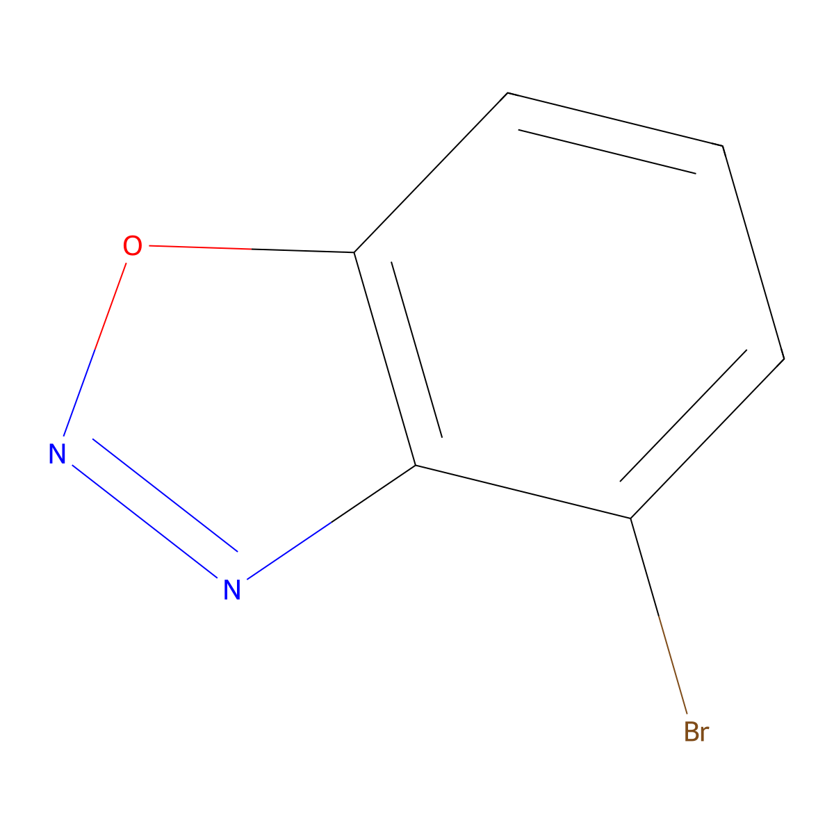 4-Bromo-1,2,3-benzoxadiazole molecular structure, CAS 1550852-32-8