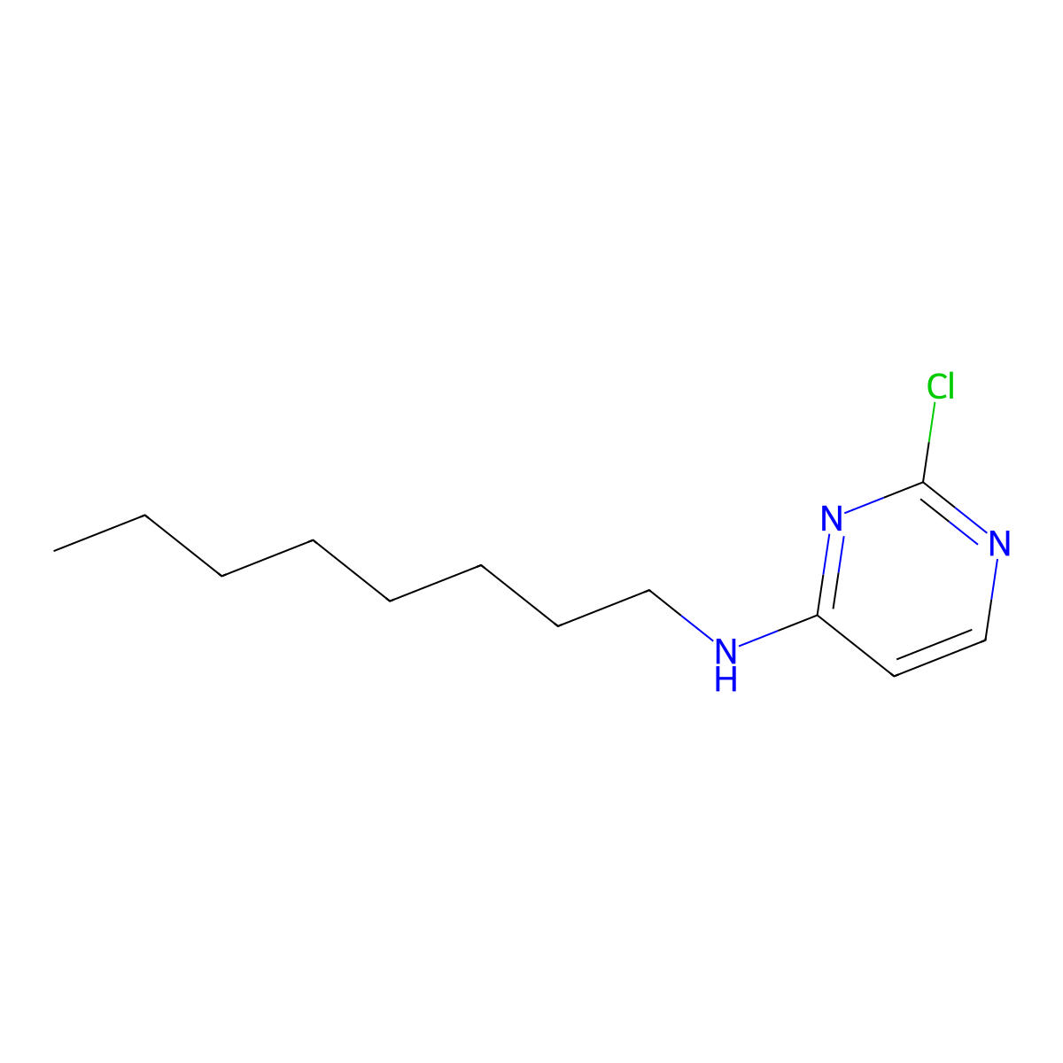 2-chloro-N-octylpyrimidin-4-amine molecular structure, CAS 1550859-42-1