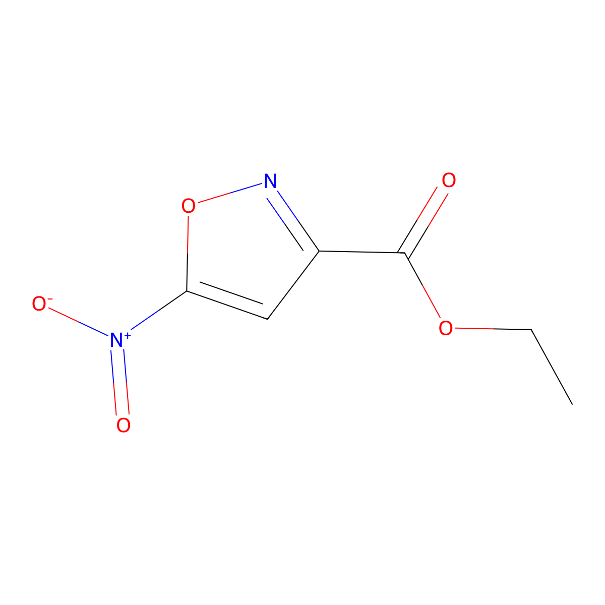 Ethyl 5-nitroisoxazole-3-carboxylate molecular structure, CAS 155088-43-0