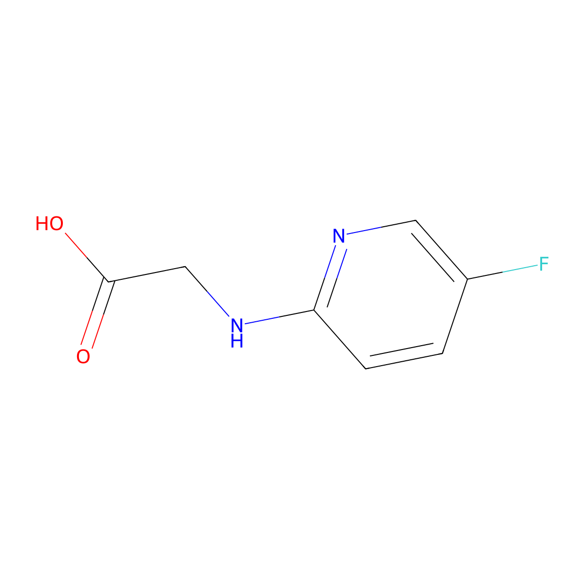 2-[(5-Fluoropyridin-2-yl)amino]acetic acid molecular structure, CAS 1550881-67-8