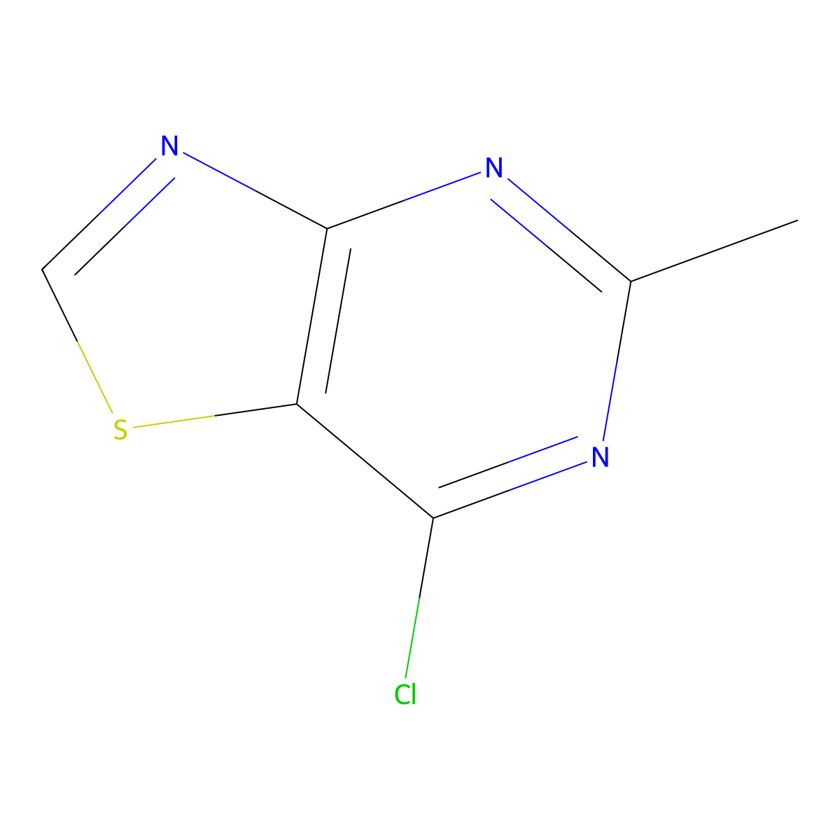7-Chloro-5-methylthiazolo[4,5-d]pyrimidine molecular structure, CAS 1550884-43-9