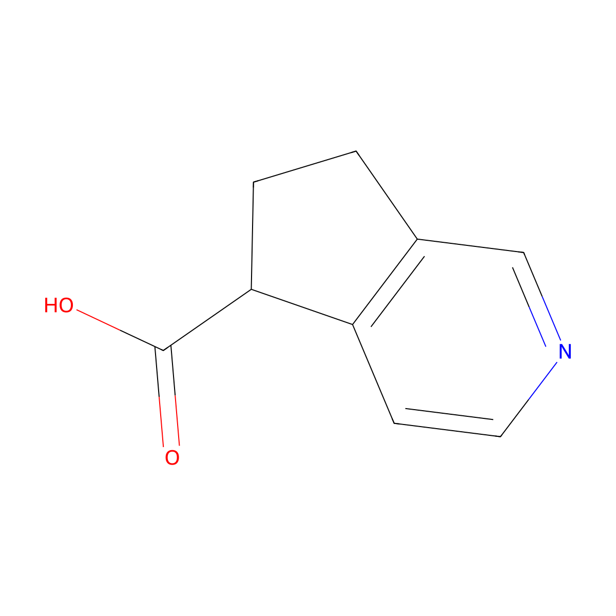 5H,6H,7H-cyclopenta[c]pyridine-5-carboxylic acid molecular structure, CAS 1550903-40-6