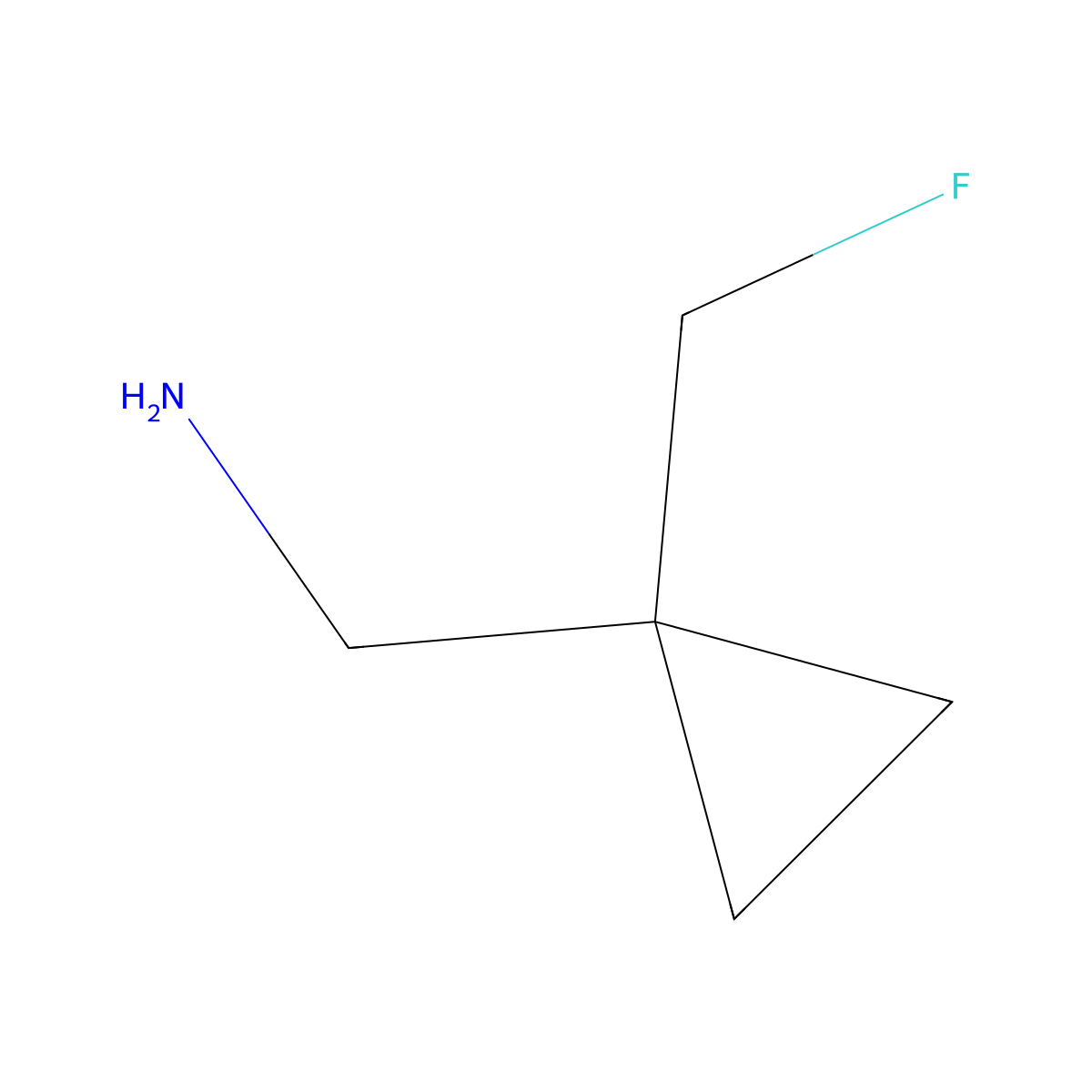 (1-(Fluoromethyl)cyclopropyl)methanamine molecular structure, CAS 1550947-28-8