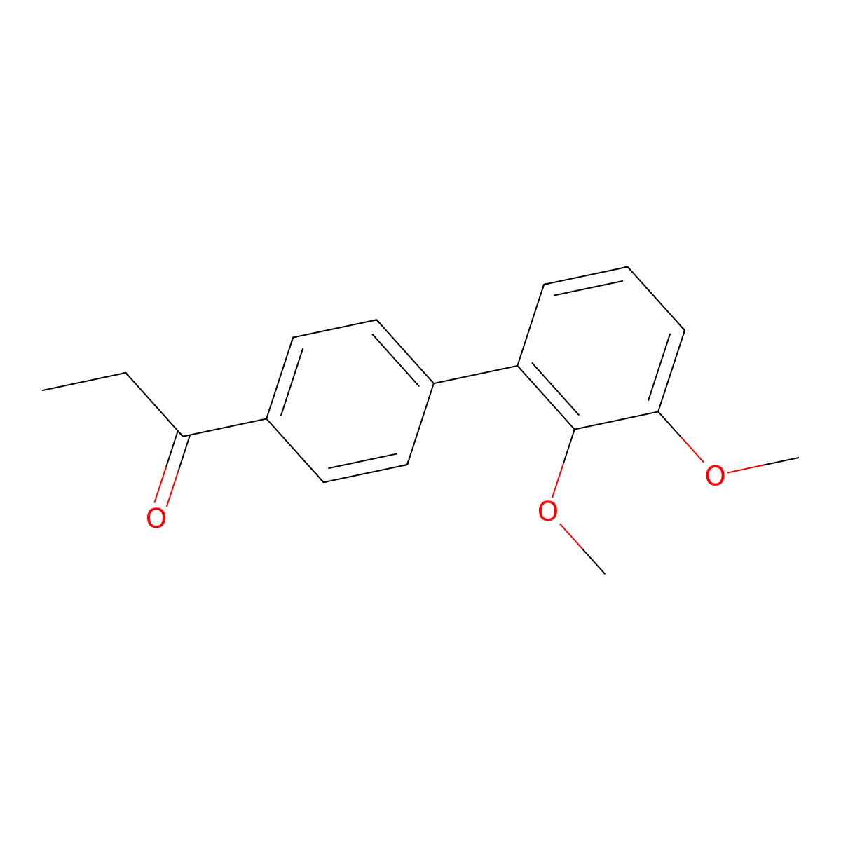 1-(2',3'-Dimethoxy[1,1'-biphenyl]-4-yl)-1-propanone molecular structure, CAS 1550992-61-4