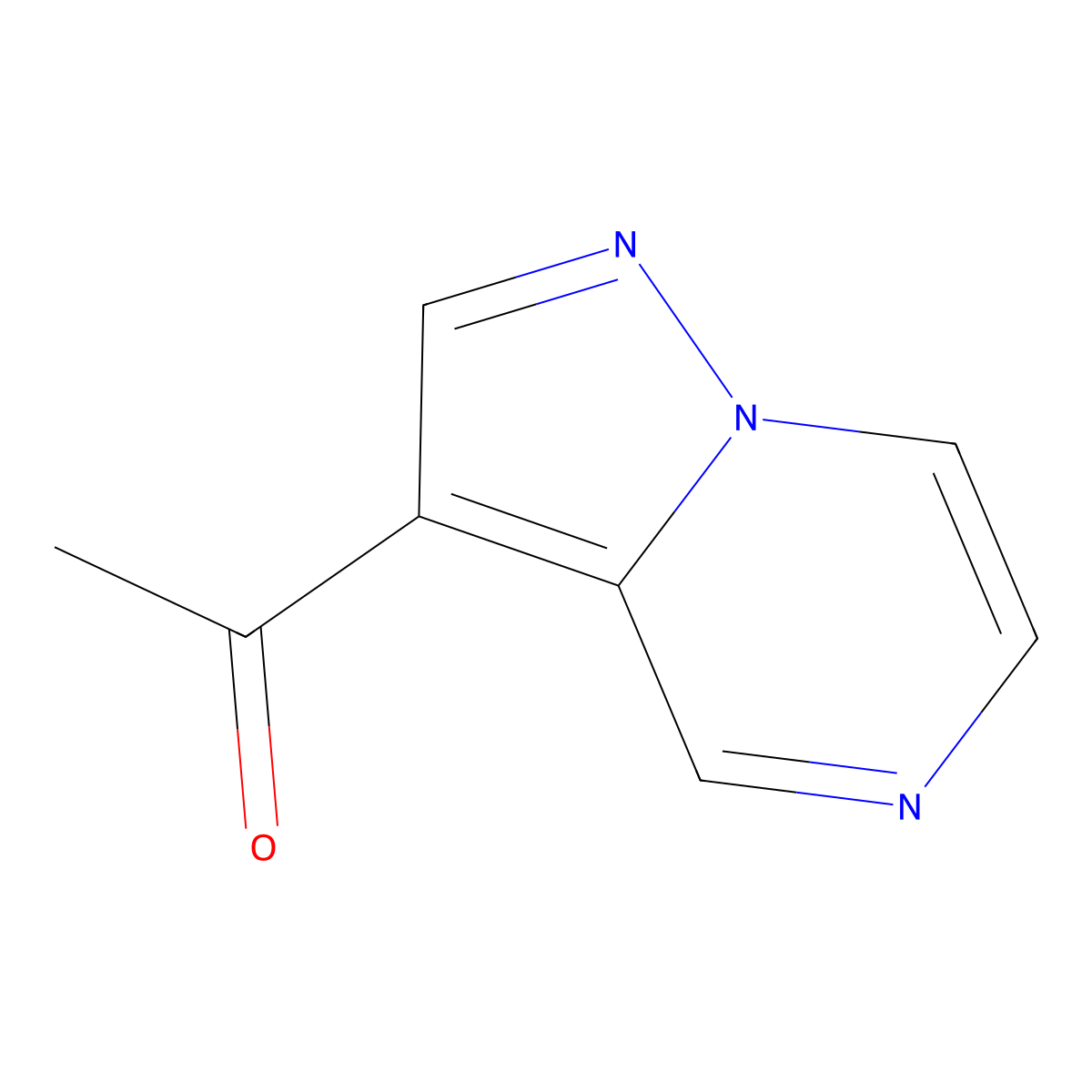 1-{Pyrazolo[1,5-a]pyrazin-3-yl}ethan-1-one molecular structure, CAS 1550998-45-2