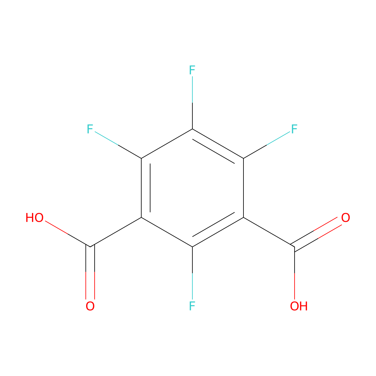 Tetrafluoroisophthalic Acid molecular structure, CAS 1551-39-9